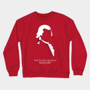 Wolfgang Amadeus Mozart - Minimalist Portrait Crewneck Sweatshirt